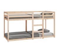 vidaXL Letto a Castello 80x200 cm in Legno Massello di Pino