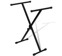 vidaXL Stativo singolo regolabile per tastiera a forma di X peso massimo 60 KG