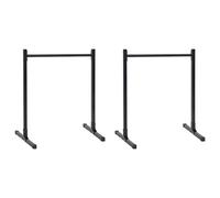 vidaXL Stazione per dips 2 pz Nero 55 x 90 x 104.5 cm