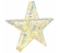 vidaXL Stella 3D con 50 LED Bianco caldo 55 x 52.5 x 9 cm PET