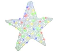 vidaXL Stella 3D con 50 LED Multicolore 55 x 53.5 x 10 cm Acrilico