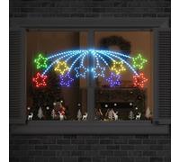 vidaXL Stella di Natale con 432 LED Multicolore 182 x 58 cm PVC