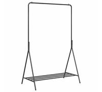 vidaXL Stender per Abiti Minimalista Nero con Telaio in Acciaio Robusto per Facile Stoccaggio di Abbigliamento in Camera da Letto Cabina Armadi Ingresso Metallo Interno Organizzatore per Abiti Elegan