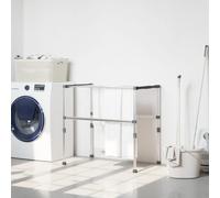 vidaXL Stendibiancheria 83x(50-55)x(40-85) cm in Alluminio