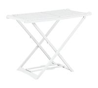 vidaXL Stendibiancheria da Pavimento Pieghevole con Ali Leggero Robusto Resistente Pratico Stendino Accessori Lavanderia Bianco in Plastica