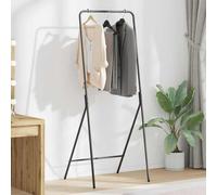 vidaXL Stendibiancheria Nero 60 x 53 x 155 cm Acciaio