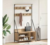 vidaXL Stendibiancheria Rovere artigianale 100 x 41 x 184 cm