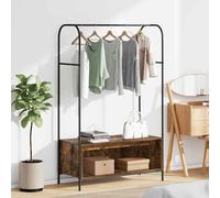 vidaXL Stendibiancheria Rovere Marrone 100 x 44 x 160 cm