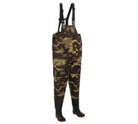 vidaXL Stivali da pesca con pantaloni Taglia 46 Mimetico