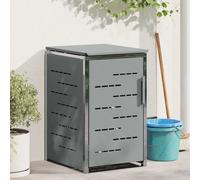 vidaXL Stoccaggio contenitore a ruote per 1 contenitore 240L Grigio