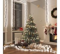 vidaXL Stringa di Luce LED con 400 Luci LED Bianco Freddo 7,4 m in PVC