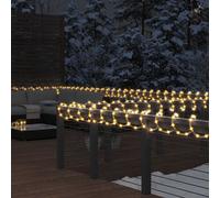 vidaXL Stringa di Luci con 120 LED Bianco Caldo 5 m in PVC