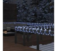 vidaXL Stringa di Luci con 240 LED Bianco Freddo 10 m in PVC