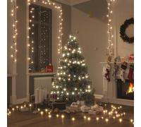 vidaXL Stringa di Luci con 300 LED Bianco Caldo 30 m in PVC