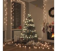 Stringa di Luci con 400 LED 40 m 8 Effetti Luce Bianco Caldo