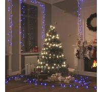 vidaXL Stringa di Luci con 400 LED Blu 40 m 8 Effetti Luce