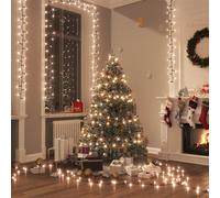 vidaXL Stringa LED Compatta con 400 Luci LED Bianco Caldo 13 m PVC