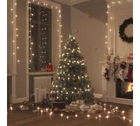 vidaXL Stringa LED con 300 Luci LED Bianco Caldo 30 m PVC
