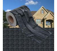 vidaXL Striscia divisoria in PVC effetto pietra, 35x0,19 m, grigio