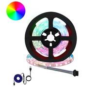 vidaXL Striscia LED 2 pcs Nero e trasparente 1000 mm Rame e plastica