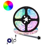 vidaXL Striscia LED 2 pcs Nero e trasparente 2300 mm Rame e plastica