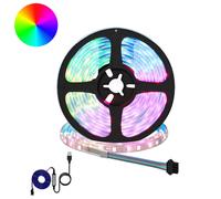 vidaXL Striscia LED 2 pcs Nero e trasparente 3000 mm Rame e plastica