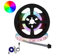 vidaXL Striscia LED 2 pcs Nero e trasparente 450 mm Rame e plastica