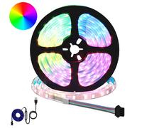 vidaXL Striscia LED 2 pcs Nero e trasparente 5100 mm Rame e plastica