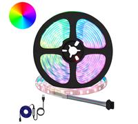 vidaXL Striscia LED 2 pcs Nero e trasparente 5500 mm Rame e plastica