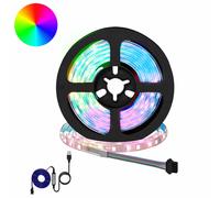 vidaXL Striscia LED 2 pcs Nero e trasparente 950 mm Rame e plastica