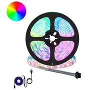 vidaXL Striscia LED 4 pcs Nero e trasparente 470 x 0,8 x 0,3 cm