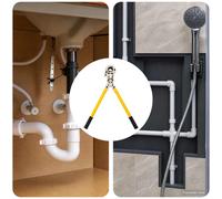 vidaXL Strumento per crimpatura di tubi idraulici 2 pz 60 kN Ø16-32 mm
