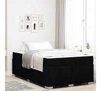 vidaXL Struttura del letto Altro Nero 120 x 200 cm Tessuto