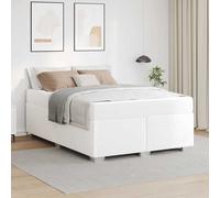 vidaXL Struttura del letto Bianco 140 x 200 cm Pelle sintetica