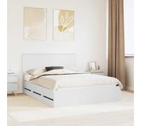 vidaXL Struttura del letto Bianco 150 x 200 cm Legno Ingegnerizzato