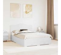 Struttura del letto Bianco 160 x 200 cm Legno ingegnerizzato