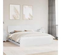 vidaXL Struttura del letto Bianco 180 x 200 cm Legno Ingegnerizzato