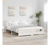 vidaXL Struttura del letto Bianco 180 x 200 cm Legno multistrato