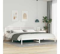 vidaXL Struttura del Letto Bianco 180 x 220 cm Pino massello, Letto Piattaforma Moderno Chic, Design Minimalista e Funzionale, Comfort Assoluto per Un Sonno Ristoratore