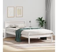 vidaXL Struttura del letto Bianco 75 x 190 cm Legno di pino
