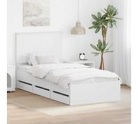 vidaXL Struttura del letto Bianco 90 x 200 cm Legno Ingegnerizzato