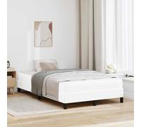 vidaXL Struttura del letto Bianco Puro 120 x 190 cm Tessuto