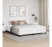 vidaXL Struttura del letto Bianco Puro 180 x 200 cm Tessuto