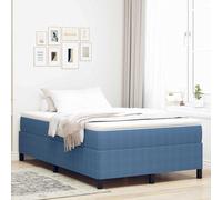 vidaXL Struttura letto in tessuto blu, metallo 120 x 200 cm, piattaforma contemporanea, struttura in legno resistente, mobili per camera da letto per interni