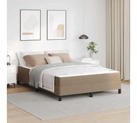 vidaXL Struttura del letto Cappuccino 140 x 190 cm Tessuto