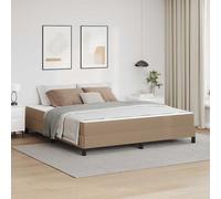 vidaXL Struttura del letto Cappuccino 180 x 200 cm Tessuto