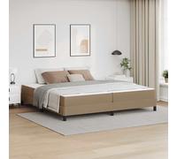 vidaXL Struttura del letto Cappuccino 200 x 200 cm Tessuto