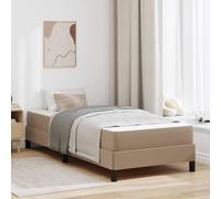 vidaXL Struttura del letto Cappuccino 90 x 190 cm Tessuto