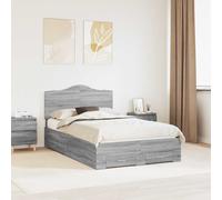 Struttura del letto con cassetto Grigio Sonoma 135 x 190 cm