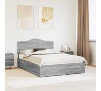 Struttura del letto con cassetto Grigio Sonoma 140 x 190 cm